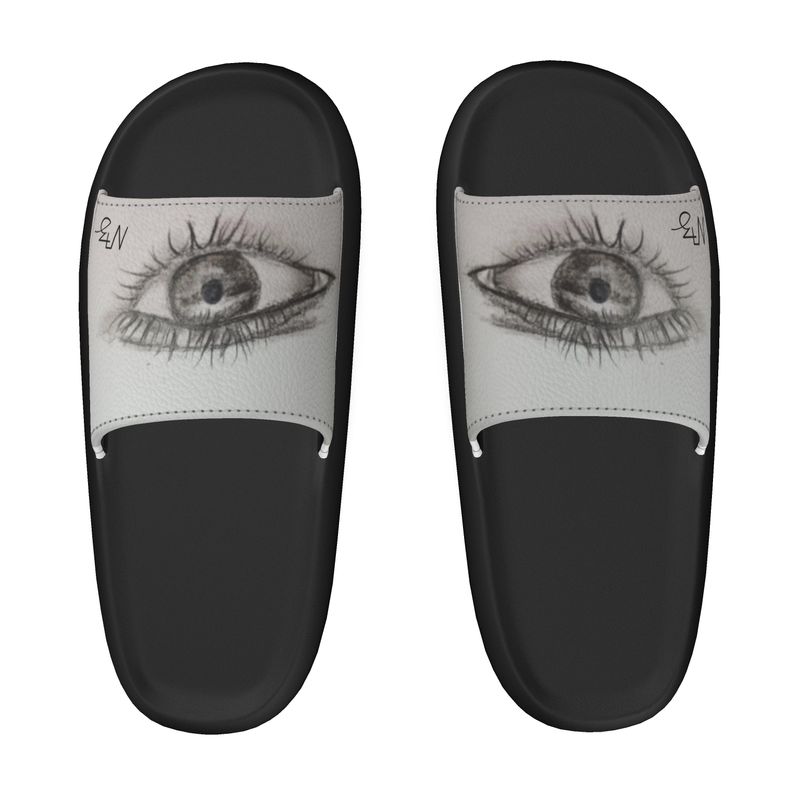 Designer "eye" Pantoletten