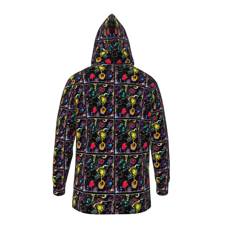 Hoodie unisexe ''Neon Flow'' avec imprimé all-over coloré