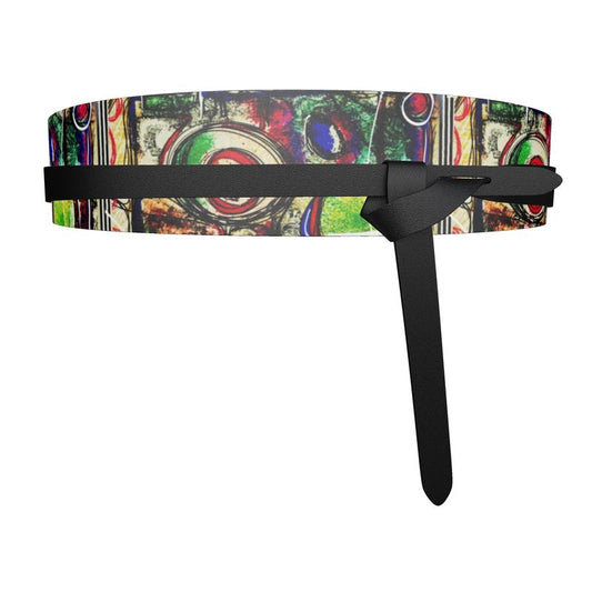 Ceinture de créateur « Camera Art » - Ceinture en cuir nappa