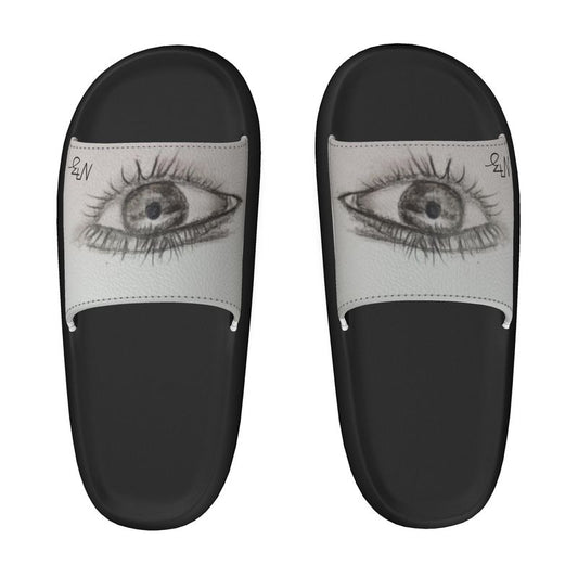 Designer "eye" Pantoletten
