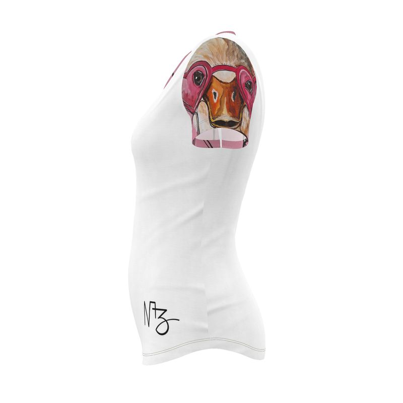 T-shirt Designer Jersey « Int » - T-shirt d'art pour femmes