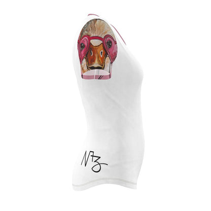 T-shirt Designer Jersey « Int » - T-shirt d'art pour femmes