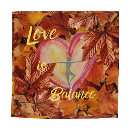 Bandana de créateur « L'amour en équilibre »