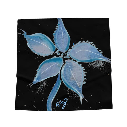 Designer Bandana " Blue Flower " von Naz