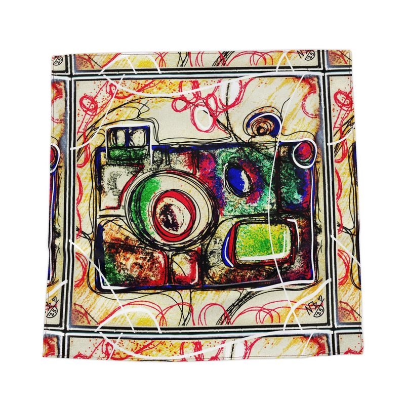 Bandana de créateur "Camera Art" - Foulard artistique