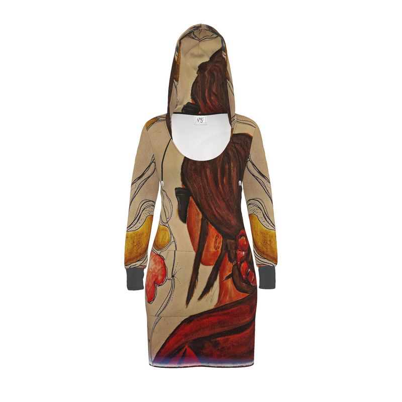 Designer Hoodie Kleid ''Art Portrait''