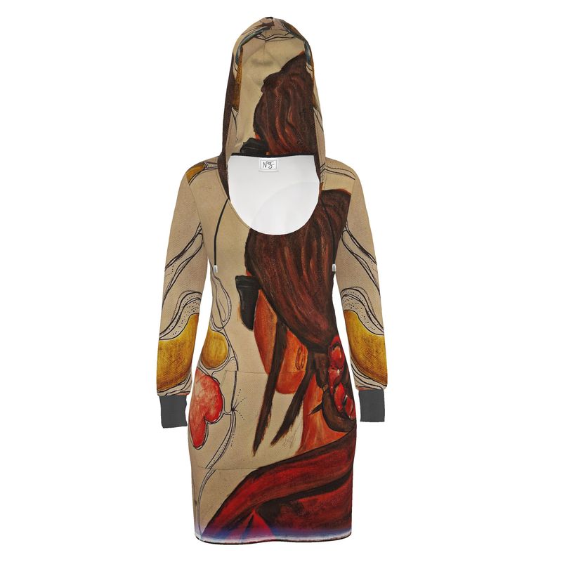 Designer Hoodie Kleid ''Art Portrait''