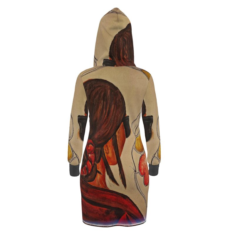 Designer Hoodie Kleid ''Art Portrait''