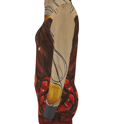 Designer Hoodie Kleid ''Art Portrait''