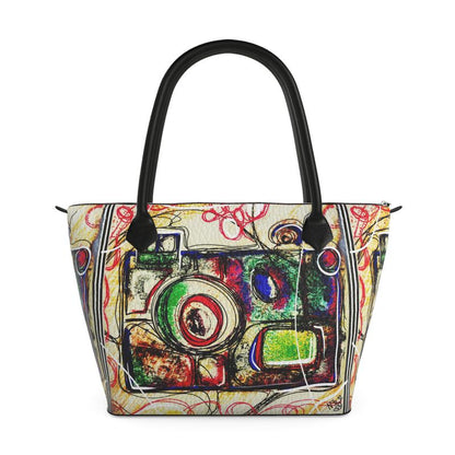 Designer Henkeltasche ''Camera Art''