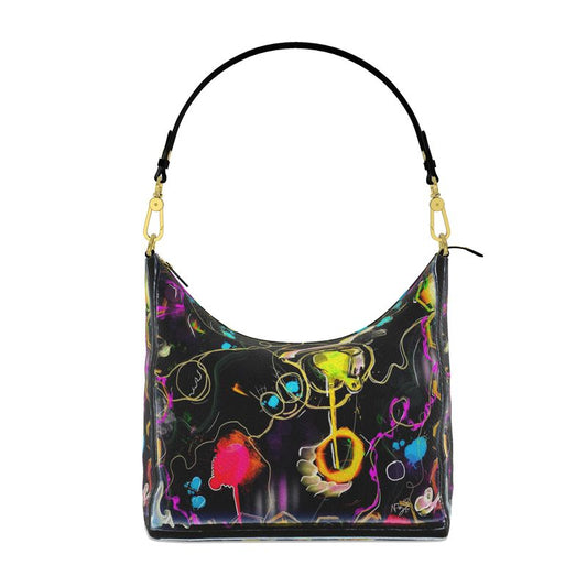 Designer Square Hobo Tasche ''Neon Flow''