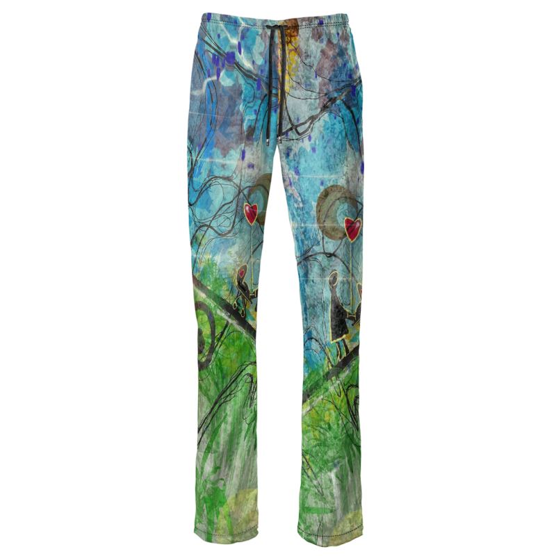 Designer Hose „Love in the air“ - Kunst Printed Pants
