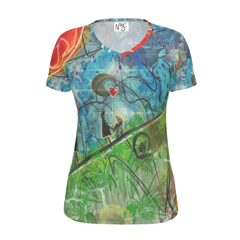 Designer Jersey T-Shirt „Love in the air“