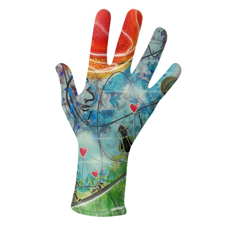 Designer ''Love in the Air'' Handschuhe