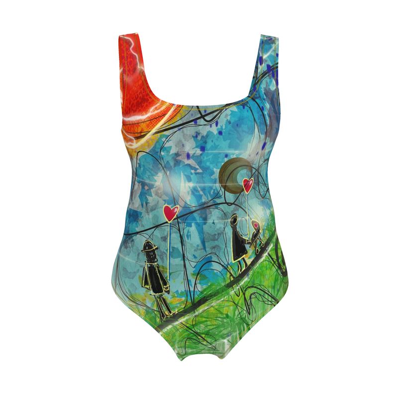 Designer Badeanzug „Love in the Air“