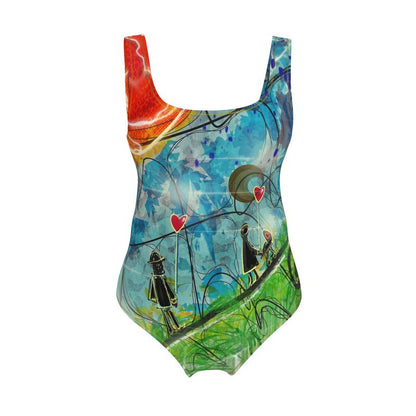 Designer Badeanzug „Love in the Air“