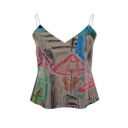 Designer Strappy Camisole „Urban Sketch“ - Top