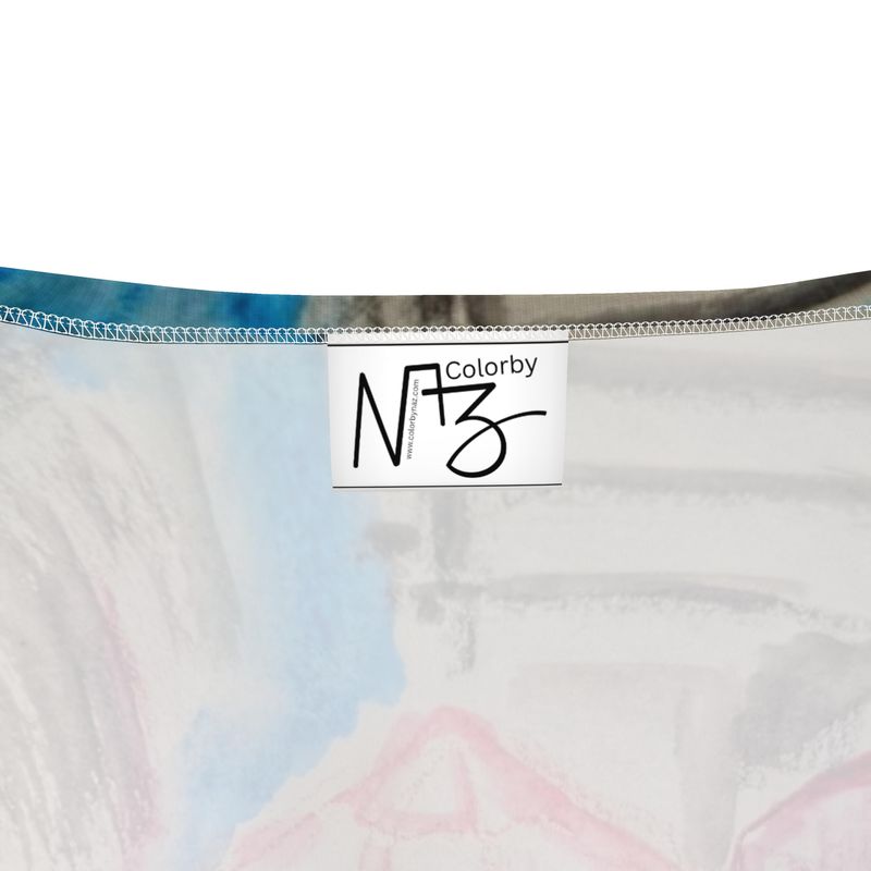 Crop Top de designer « Montréal » - Crop Top artistique pour femme