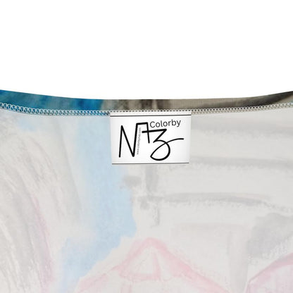 Crop Top de designer « Montréal » - Crop Top artistique pour femme
