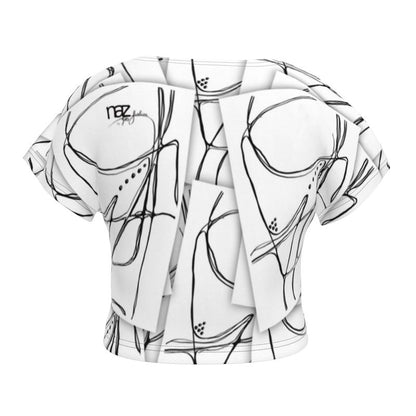 Designer Crop Top ´´Black & White Emotions´´