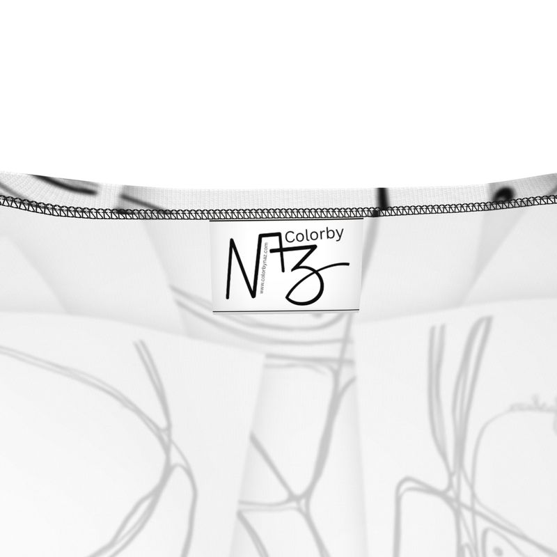 Designer Crop Top ´´Black & White Emotions´´