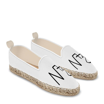 Designer Loafer Espadrilles "White Naz"