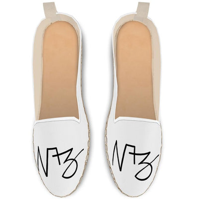Designer Loafer Espadrilles "White Naz"