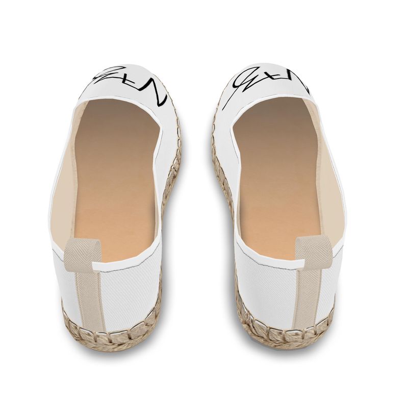 Designer Loafer Espadrilles "White Naz"