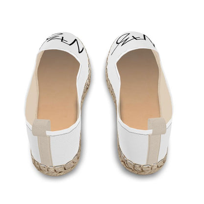 Designer Loafer Espadrilles "White Naz"