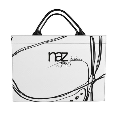 Designer Carryall Tote Bag''Black & White Emotions''