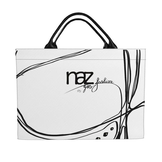 Designer Carryall Tote Bag''Black & White Emotions''