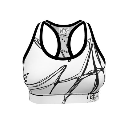 Designer Sportsbra ''Black & White Emotions''