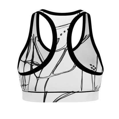 Designer Sportsbra ''Black & White Emotions''