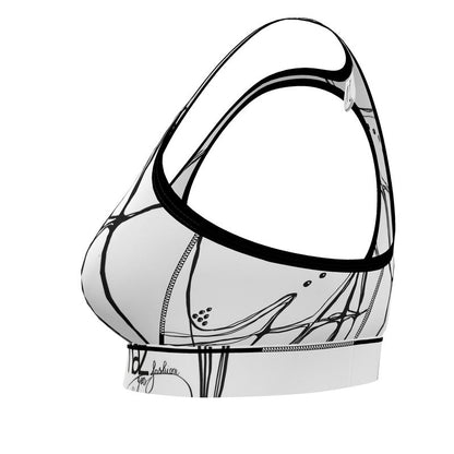 Designer Sportsbra ''Black & White Emotions''