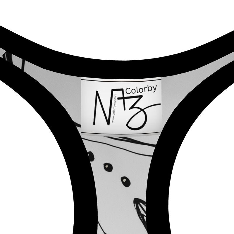 Designer Sportsbra ''Black & White Emotions''