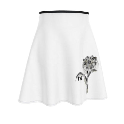 Designer Skater Rock ''Black & White Flower''
