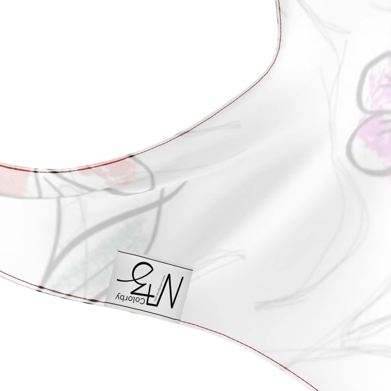 Designer Neckholder-Oberteil ''Flower Art''
