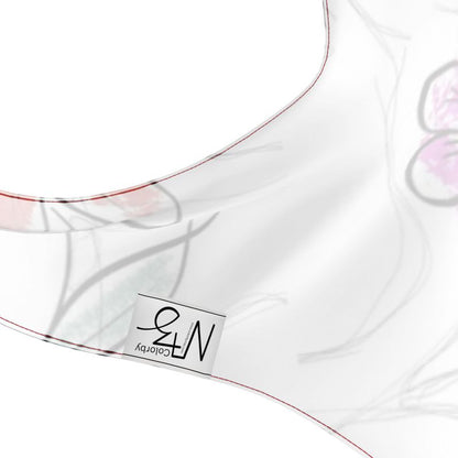 Designer Neckholder-Oberteil ''Flower Art''