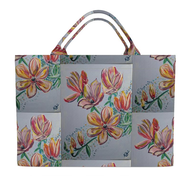 Designer ''Magnolia'' Tote Bag