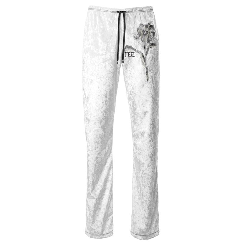 Designer ''Black & White Flower'' Damenhosen