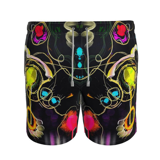 Designer Badeshort "Neon Flow"