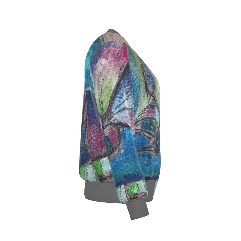 Women's Reversible Silk Bomber Jacket