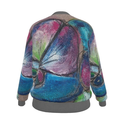 Women's Reversible Silk Bomber Jacket