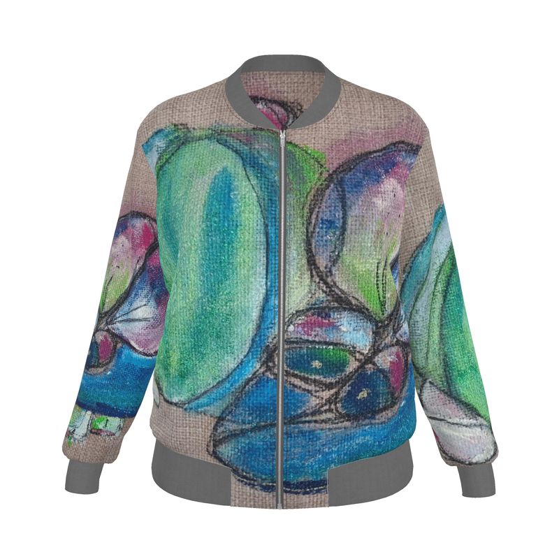 Women's Reversible Silk Bomber Jacket