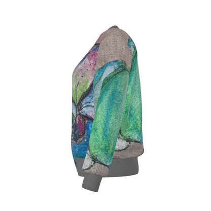 Women's Reversible Silk Bomber Jacket