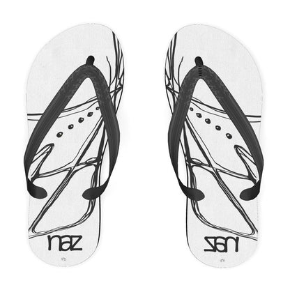 Designer Flip Flops ´´ Black & White Emotion´´